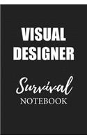 Visual Designer Survival Notebook: Small Undated Weekly Planner for Work and Personal Everyday Use Habit Tracker Password Logbook Music Review Playlist Diary Journal