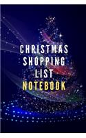 Christmas shopping list notebook for your Planning gifts and to be ready for Christmas and Don't Forget someone you love him