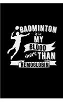 Badminton is in my blood more than hemoglobin