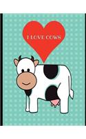 I Love Cows Journal