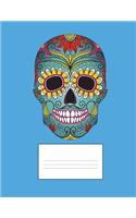 Sugar Skull: Exercise Book for A-Levels Lessons Revision, Composition Notebook; A Level Journal, Diary for Uni Students