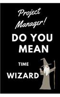 Project Manager! Did You Mean Time Wizard: Blank Line Occupation Journal to Show Appreciation to That Colleague or Friend