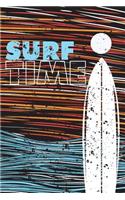 Surf Time: Colorful Landscape with Surf Table Journal