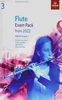 Flute Exam Pack from 2022, ABRSM Grade 3: Selected from the syllabus from 2022. Flute Part, Piano Accompaniment, Scales & Sight-Reading(ABRSM Exam Pieces)