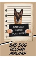 Bad Dog Belgian Malinoi: Weekly Action Planner Featuring 120 Pages 6x9