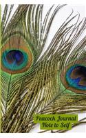 Peacock Journal Note to Self