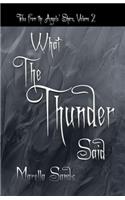 What the Thunder Said