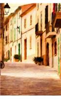 A Street in Alcudia - Lined Notebook with Margins: 101 Pages, Medium Ruled, 6 x 9 Journal, Soft Cover