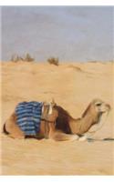 Camel Taking A Break - Lined Notebook with Margins: 101 Pages, Medium Ruled, 6 x 9 Journal, Soft Cover