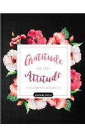 Gratitude is my Attitude Coloring Journal Midnight Edition