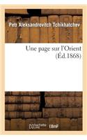 Une Page Sur l'Orient