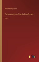 publications of the Barleian Society