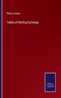 Tables of Sterling Exchange