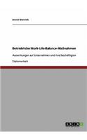 Betriebliche Work-Life-Balance-Maßnahmen