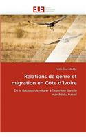 Relations de Genre Et Migration En C�te d''ivoire: (Omn.Univ.Europ.)