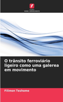 O trânsito ferroviário ligeiro como uma galerea em movimento