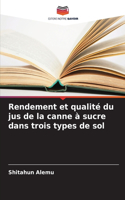 Rendement et qualité du jus de la canne à sucre dans trois types de sol