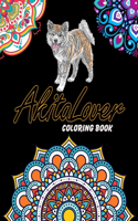 Akita Lover Coloring Book