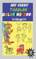 My First Toddler coloring book