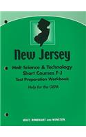 New Jersey Holt Science & Technology Short Courses F-J Test Preparation Workbook: Help for the GEPA