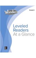 Wonders Balanced Literacy Leveled Reader Chart, Grade K