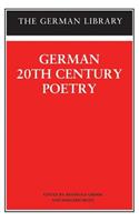 German 20th-Century Poetry