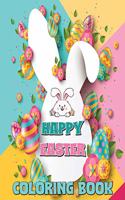 Happy Easter Coloring Book: Easter Coloring Book for Kids, Bunny Coloring Book for Children Ages 4-8