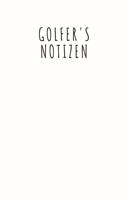 Golfer's Notizen