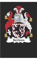 Scriven: Scriven Coat of Arms and Family Crest Notebook Journal (6 x 9 - 100 pages)