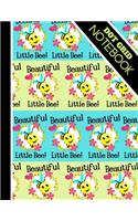 Dot Grid Notebook: Cute 'Beautiful Little Bee' Quote - Dotted Bullet Style Notebook for Kids