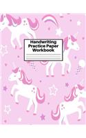 Handwriting Practice Paper Workbook