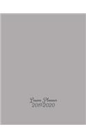 Lesson Planner 2019-2020: Teacher's School Year Planner - Academic Year August to July - Weekly & Monthly Planning Lists - Stylish Light Grey Cover