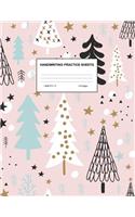 Handwriting Practice Sheets: Cute Blank Lined Paper Notebook for Writing Exercise and Cursive Worksheets - Perfect Workbook for Preschool, Kindergarten, 1st, 2nd, 3rd and 4th Gr