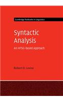 Syntactic Analysis