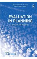 Evaluation in Planning