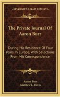 The Private Journal Of Aaron Burr