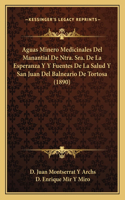 Aguas Minero Medicinales del Manantial de Ntra. Sra. de La Esperanza y y Fuentes de La Salud y San Juan del Balneario de Tortosa (1890)