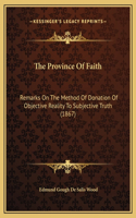 The Province Of Faith