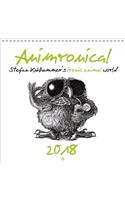 Animronical 2018 Stefan Kahlhammer's Ironic Animal World 2018: Twelve Pen and Ink Drawings, Occasionally Coloured(Calvendo Fun)