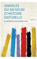 Annales Du Museum D'histoire Naturelle