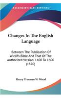 Changes In The English Language