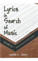 Lyrics in Search of Music