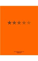Cornell Notebook for Cornell Notes, 250 Numbered Pages, Orange Cover: For Taking Cornell Notes, Personal Index, 8.5"x11", Star Series, Pro Genius Edition