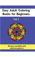 Easy Adult Coloring Books for Beginners Vol. 1