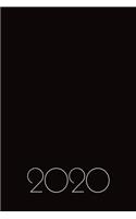 2020 Day A Page Diary Planner Journal Black Book
