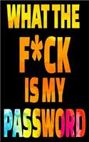 Password Notebook Large Print