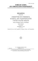 Hurricane Katrina and communications interoperability