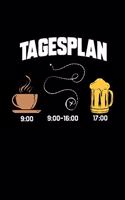 Tagesplan: Dotted Punkteraster Notizbuch A5 - Geocaching Notizbuch I Kaffee Geocacher Bier I Sammler Cacher GPS Schnitzeljagd Geschenk