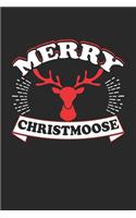 Merry Christmoose: Sketchbook For Drawing Kids 6x9 Inches With 120 Blank Pages