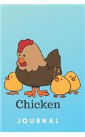 Chicken Journal: Book Gifts For Women Men Kids Teens Girls Boys, (110 Pages, Lined, 6 x 9)